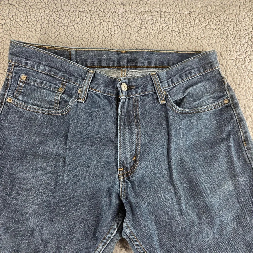 Levis 514 Straight Leg Jeans Mens 34x34 Dark Wash Blue Denim Western Work Pants